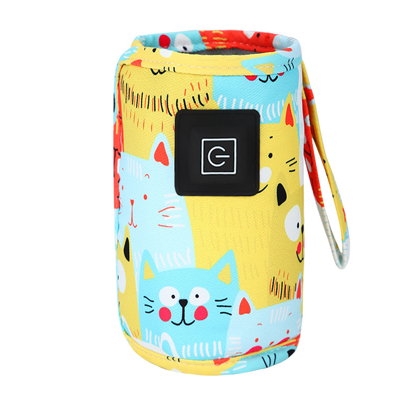 Baby Food Warmer Portable - Cartoon Milk Warmer Cover Three-Speed Heating
