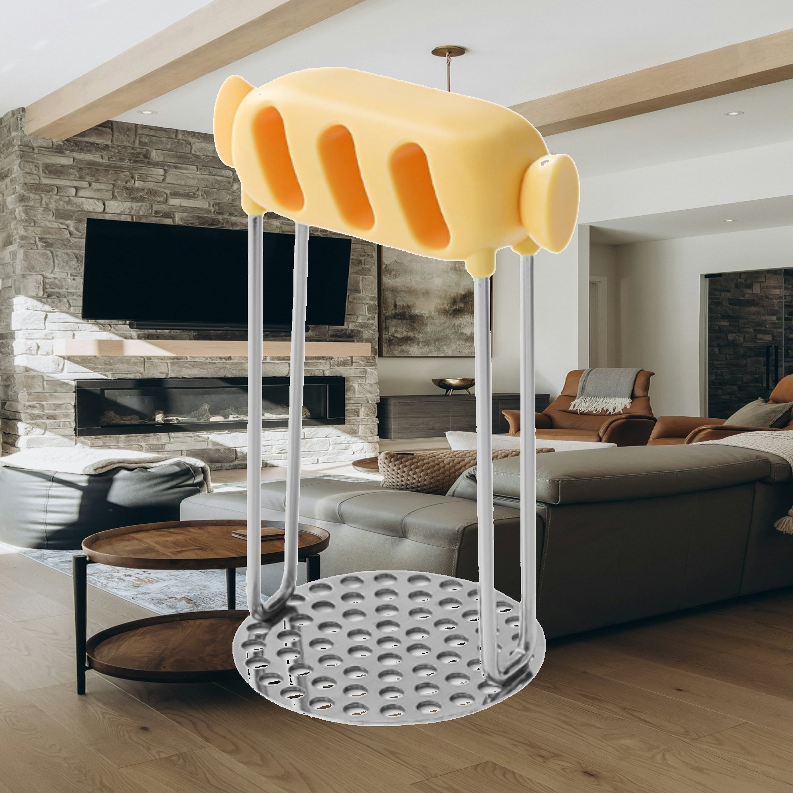Baby Food Masher - Manual Potato Sturdy Stainless Steel Kitchen