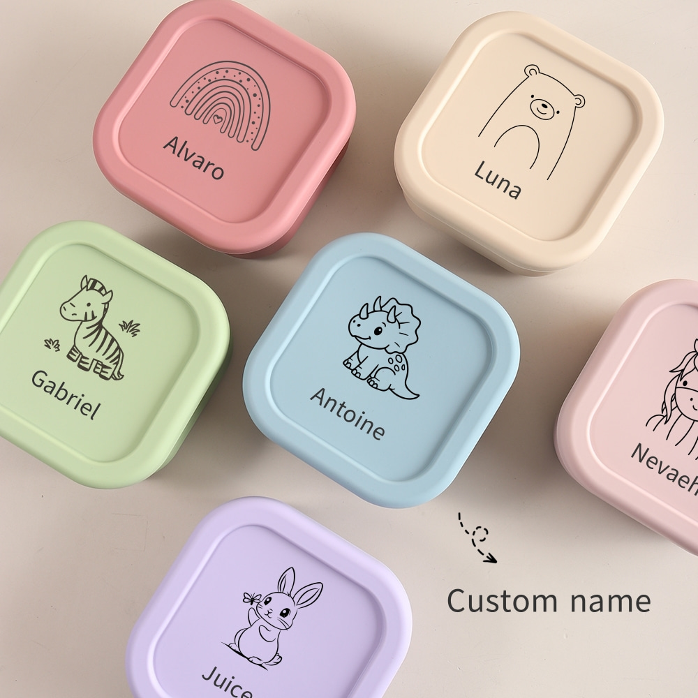Baby Food Glass Containers - Custom Name or Pattern 1pc Food