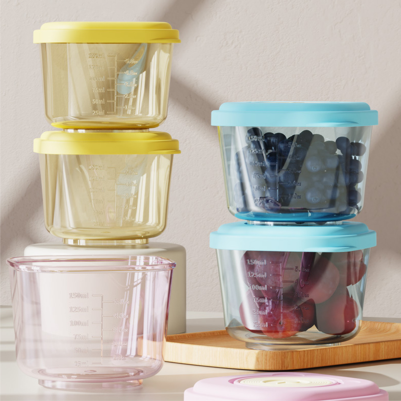 Baby Food Glass Containers - 6 Pcs Baby Food Storage Containers