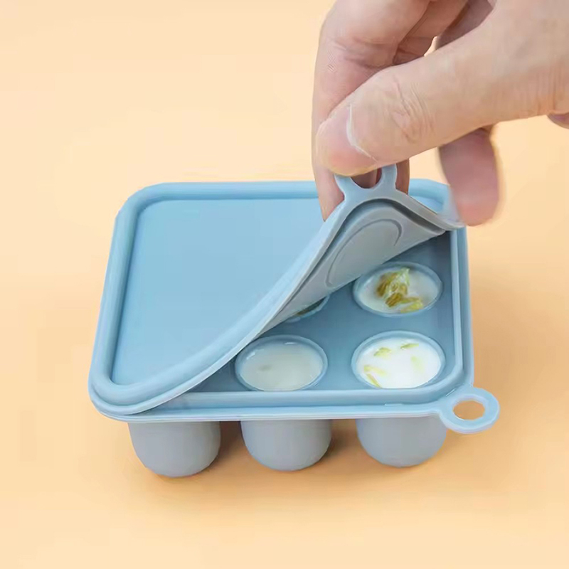 Baby Food Glass Containers - Silicone Baby Food Freezer Tray with