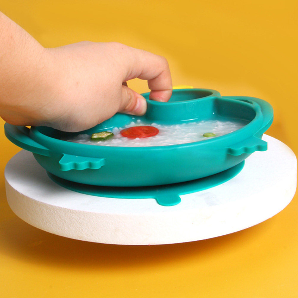 Plate Suction Toddler - 1Pcs Children Silicone Dinner Plate Owl
