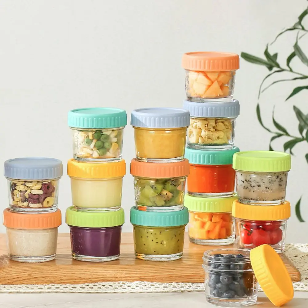 6pcs Multipurpose Glass Baby F - Baby Food Glass Containers recension och pris
