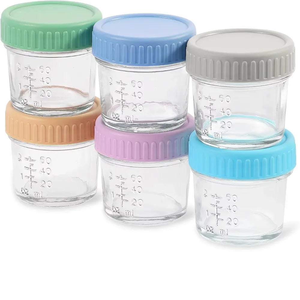 6pcs Multipurpose Glass Baby F - Baby Food Glass Containers recension och pris