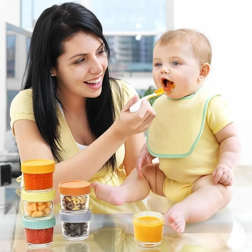 6pcs Multipurpose Glass Baby F - Baby Food Glass Containers recension och pris