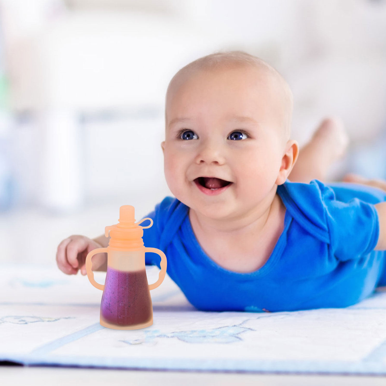Silicone Baby Food Pouches Reu - Baby Food Yogurt recension och pris