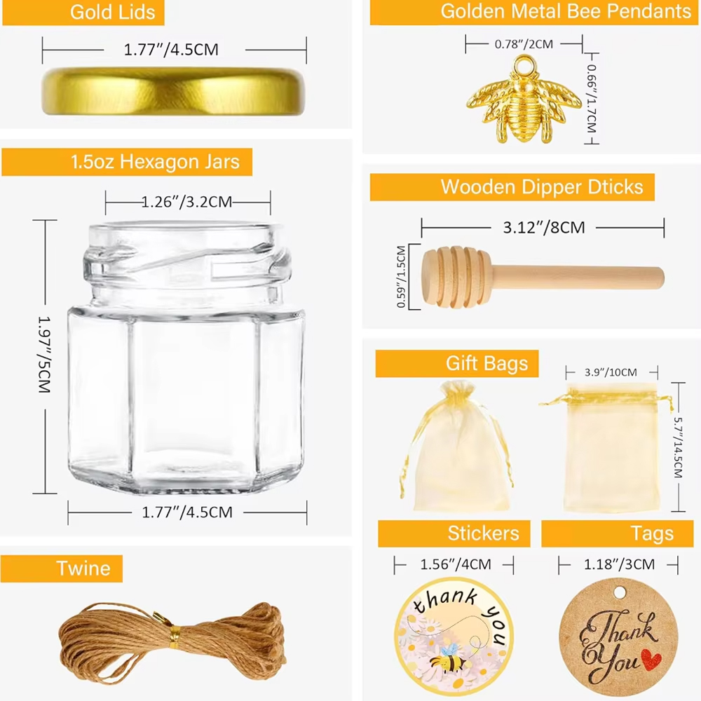 Small Honey Jar, Mini Honey Ja - Baby Food Glass recension och pris