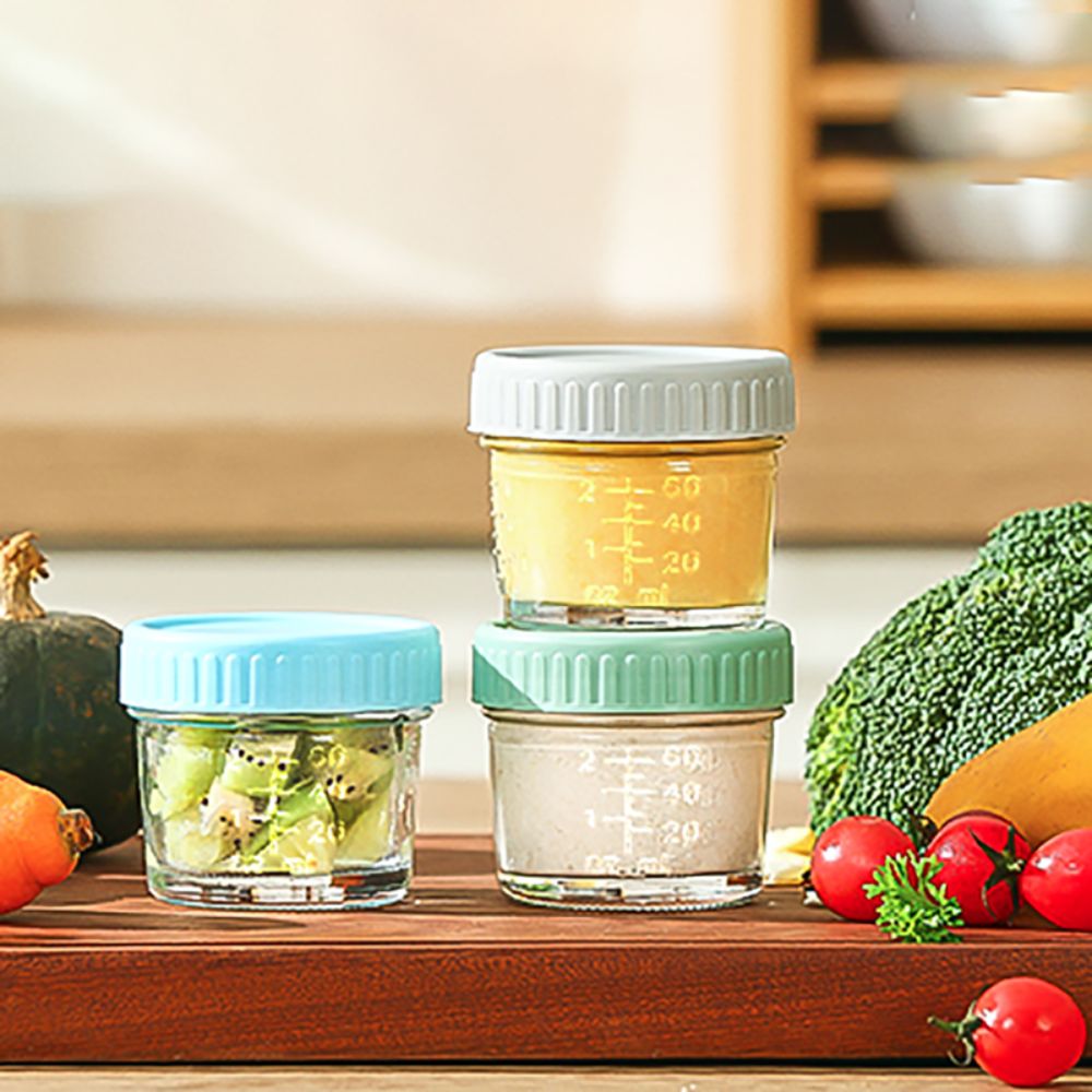 6pcs Mason Jar Glass Baby Food - Baby Food Glass Containers recension och pris