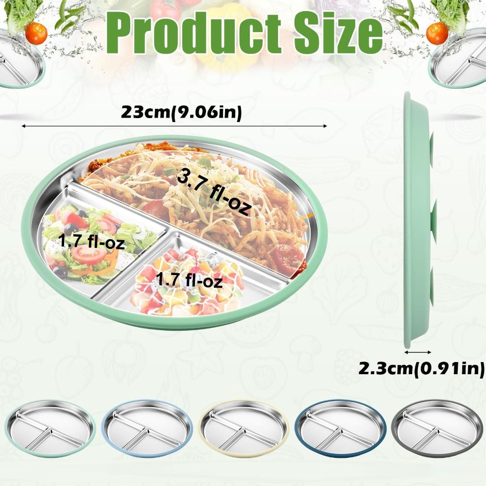 New Stainless Steel Plate with - Plate Suction Toddler recension och pris