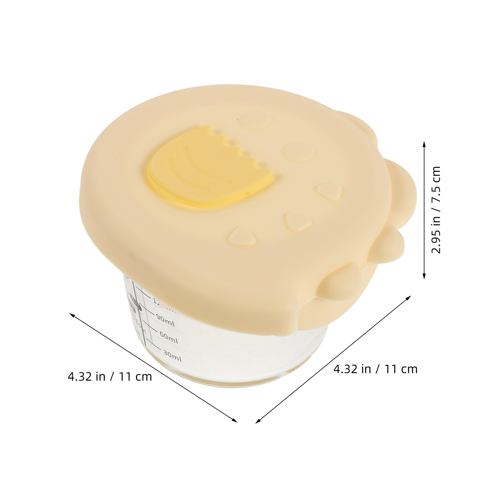 2Pcs Infant Food Storage Glass - Baby Food Glass Containers recension och pris