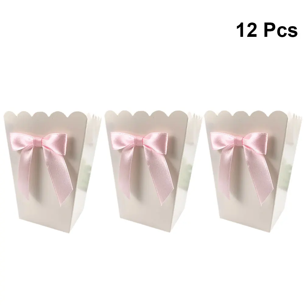 12pcs Pink Bow Popcorn Box Par - Baby Food Recipes recension och pris