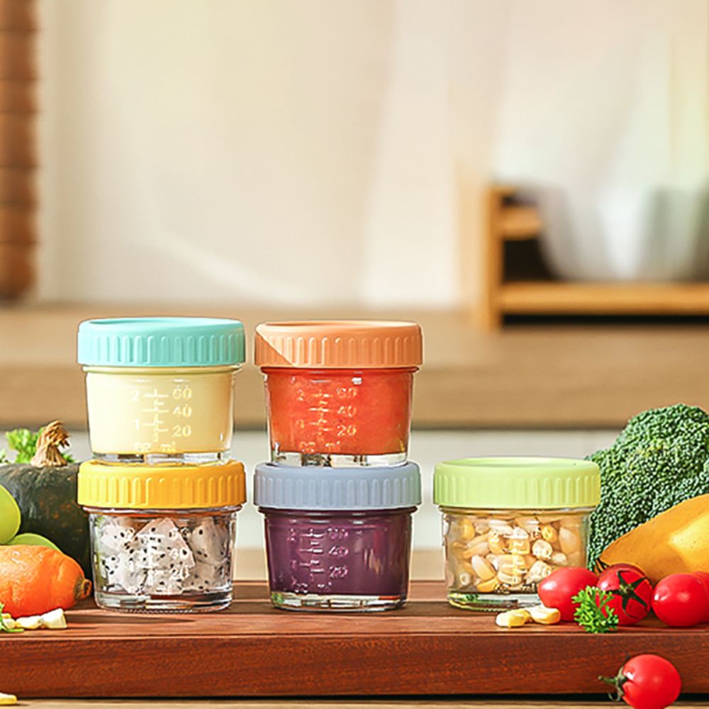 6pcs Mason Jar Glass Baby Food - Baby Food Glass recension och pris