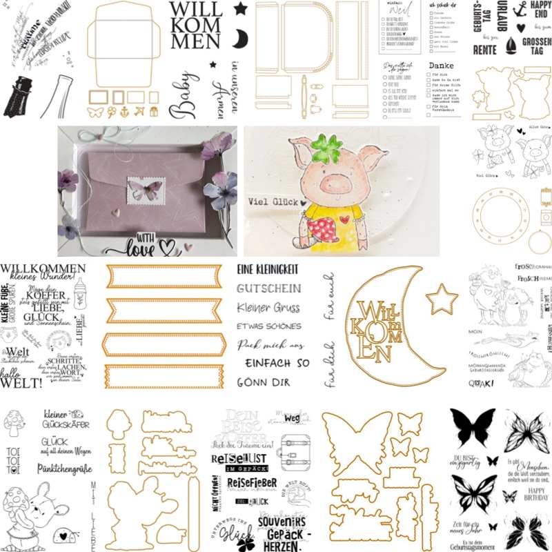 Baby Suitcase Stamps And Dies  - Baby Food Bag recension och pris