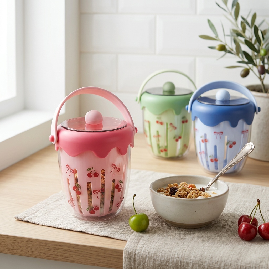 Plastic Double Layer Overnight - Baby Food Yogurt recension och pris