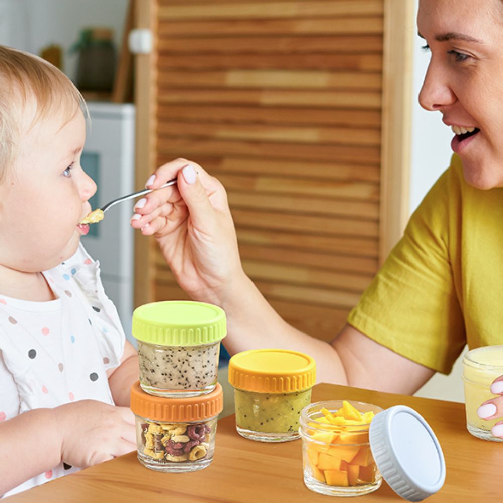 6pcs Multipurpose Glass Baby F - Baby Food Glass Containers recension och pris