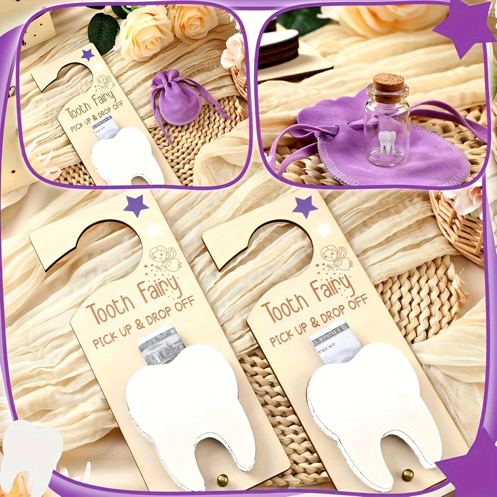 Tooth Fairy Door Sign Decorati - Baby Food Glass recension och pris
