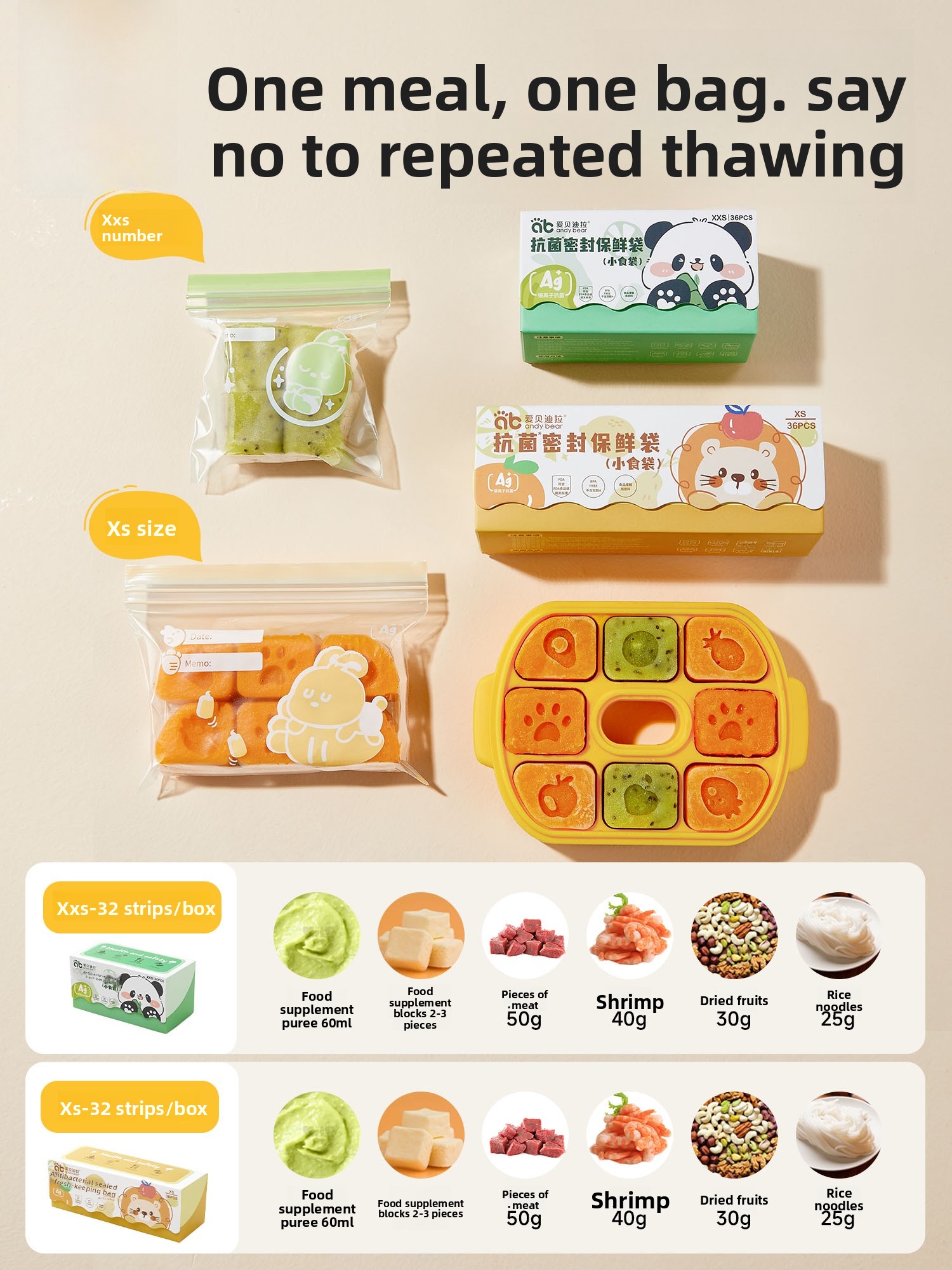 Baby Food Grade Preservation S - Baby Food Bag recension och pris