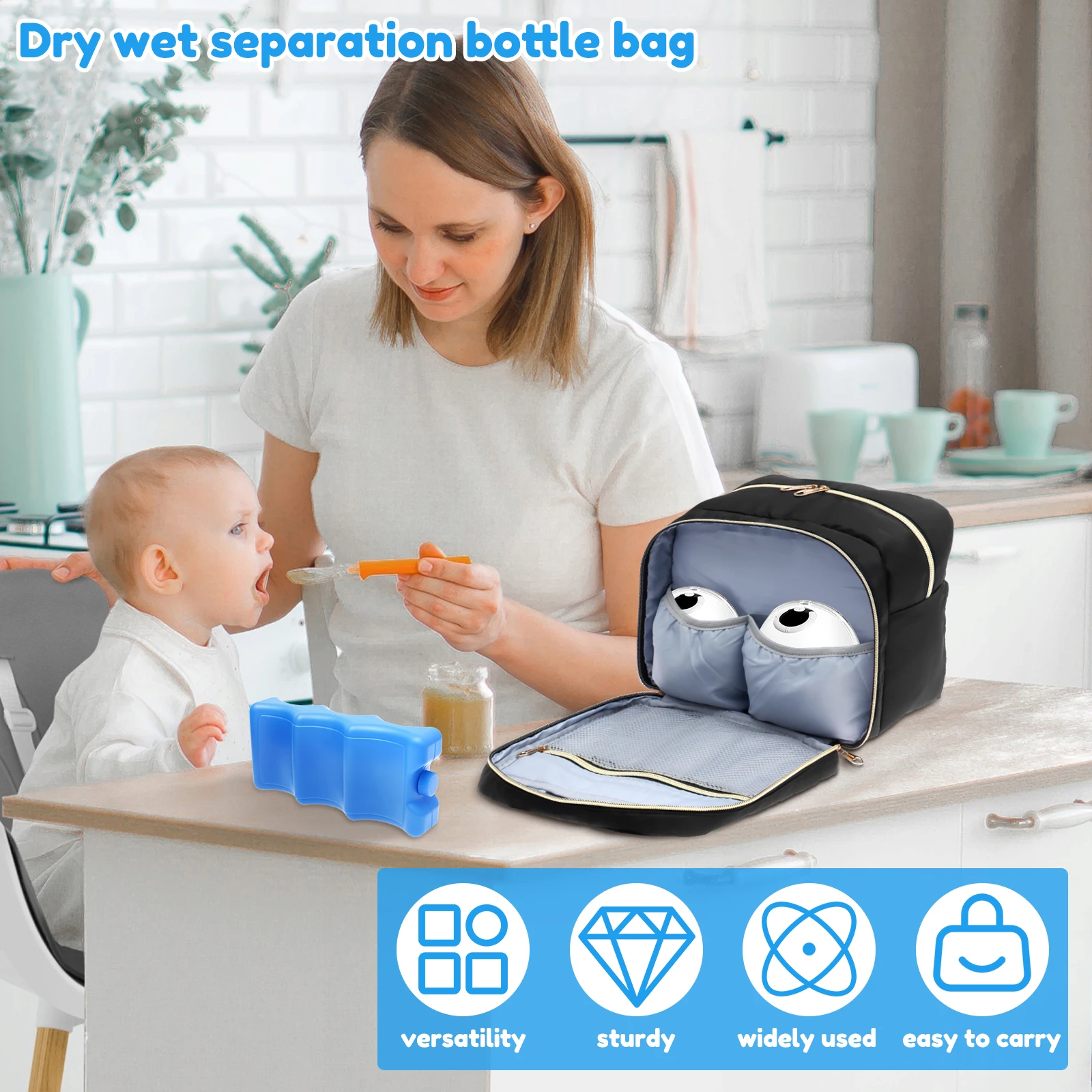 Breast Pump Storage Bag with I - Baby Food Bag recension och pris