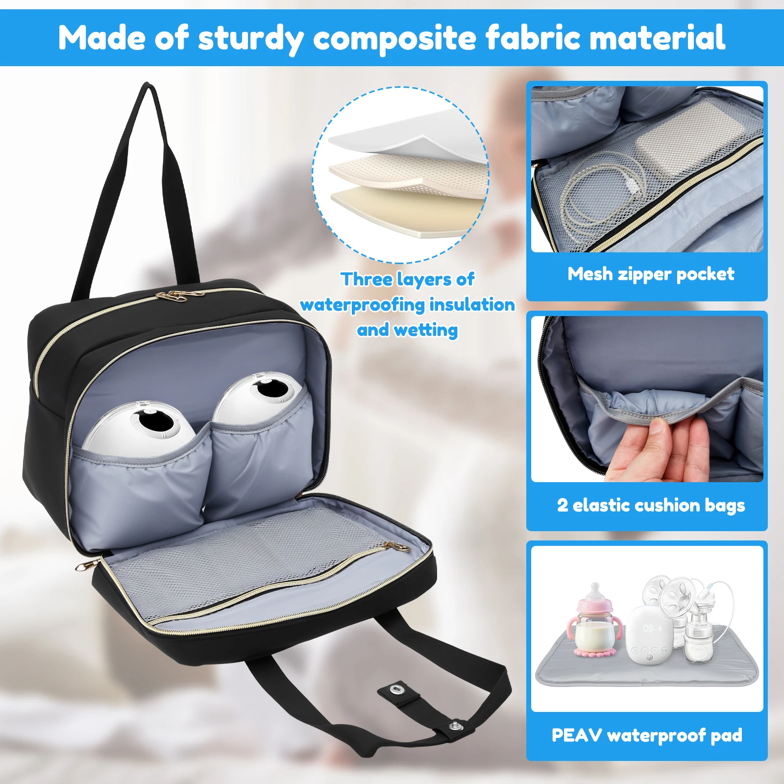 Breast Pump Storage Bag with I - Baby Food Bag recension och pris