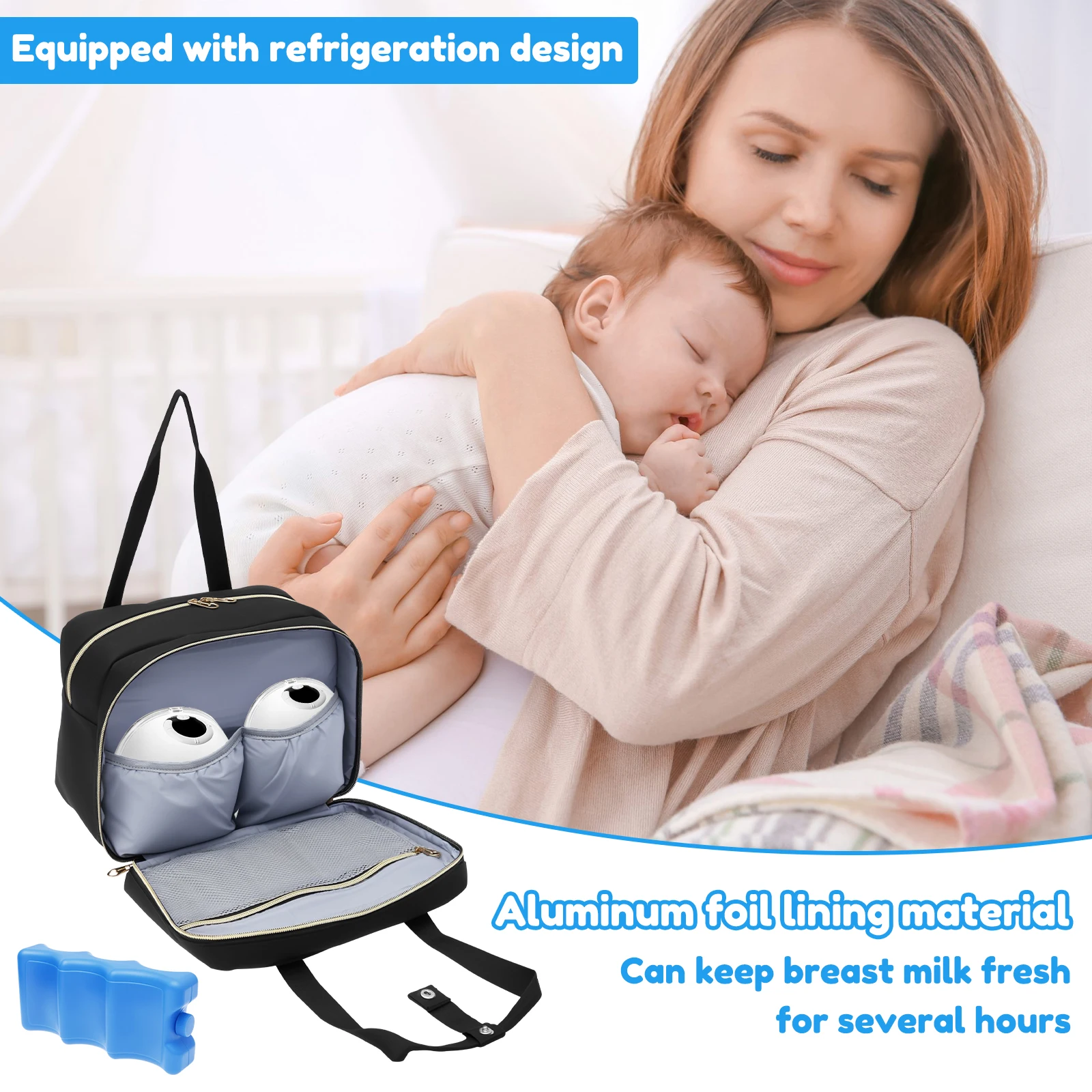Breast Pump Storage Bag with I - Baby Food Bag recension och pris