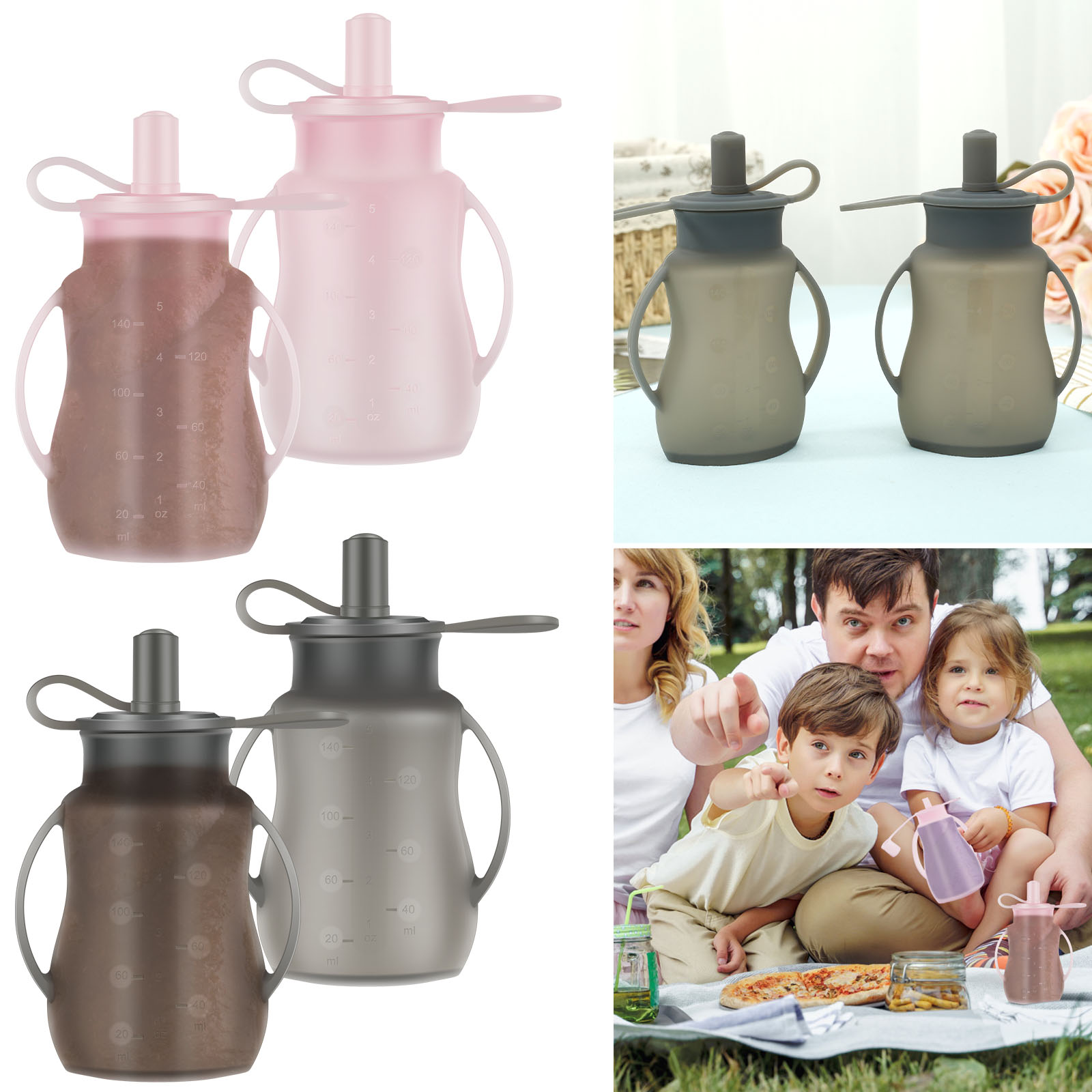 2Pcs Baby Feeding Pouches Sili - Baby Puree Pouch recension och pris