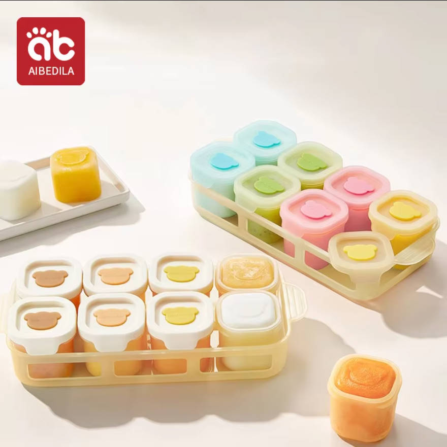 AIBEDILA Baby Silicone Food Fr - Baby Food Glass Containers recension och pris