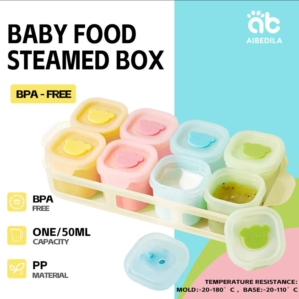 AIBEDILA Baby Silicone Food Fr - Baby Food Glass Containers recension och pris