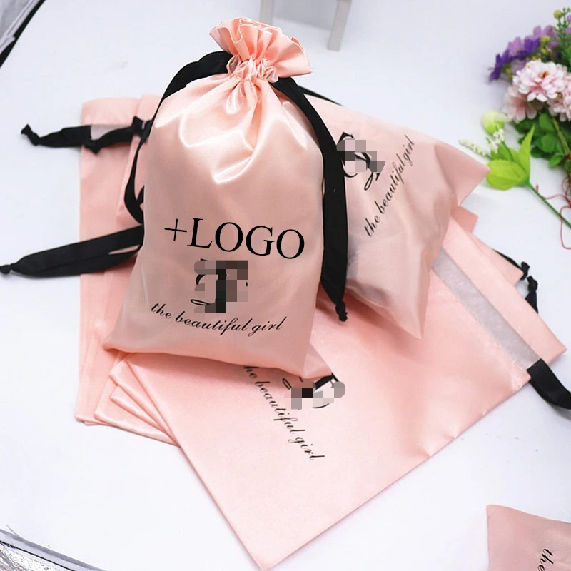 20PCS Baby Pink Silk Satin Pou - Baby Food Bag recension och pris