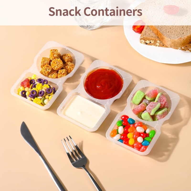 5/10/20/40PCS Double Compartme - Snack Container Travel recension och pris