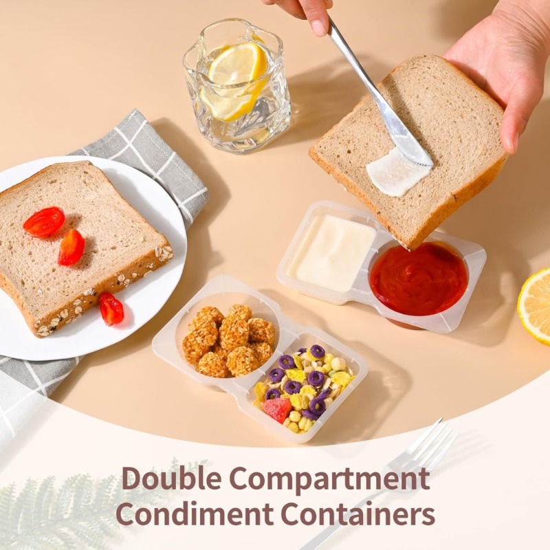 5/10/20/40PCS Double Compartme - Snack Container Travel recension och pris