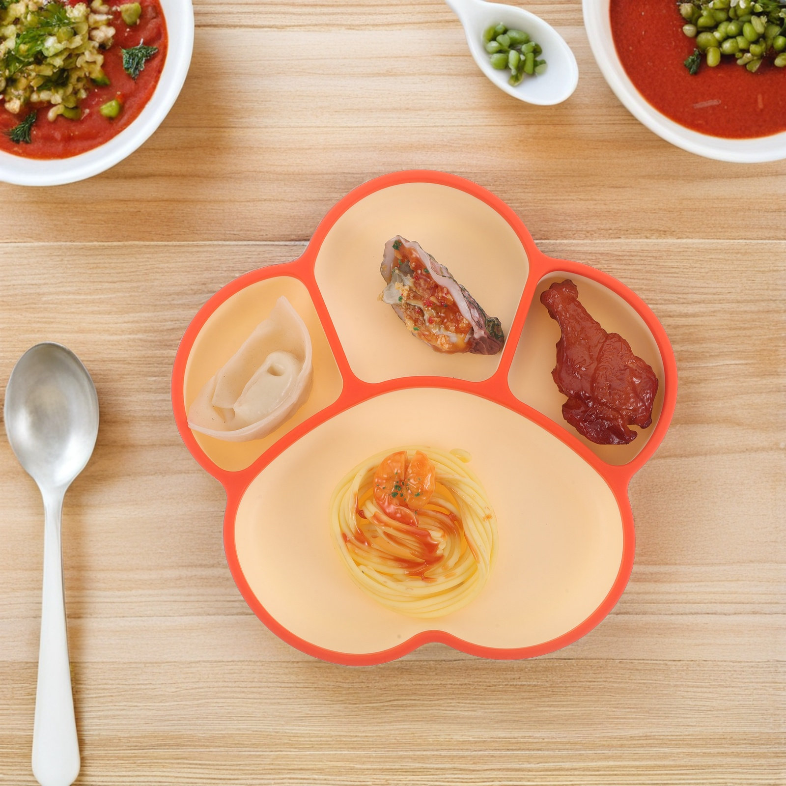 Silicone Divided Suction Plate - Plate Suction Toddler recension och pris