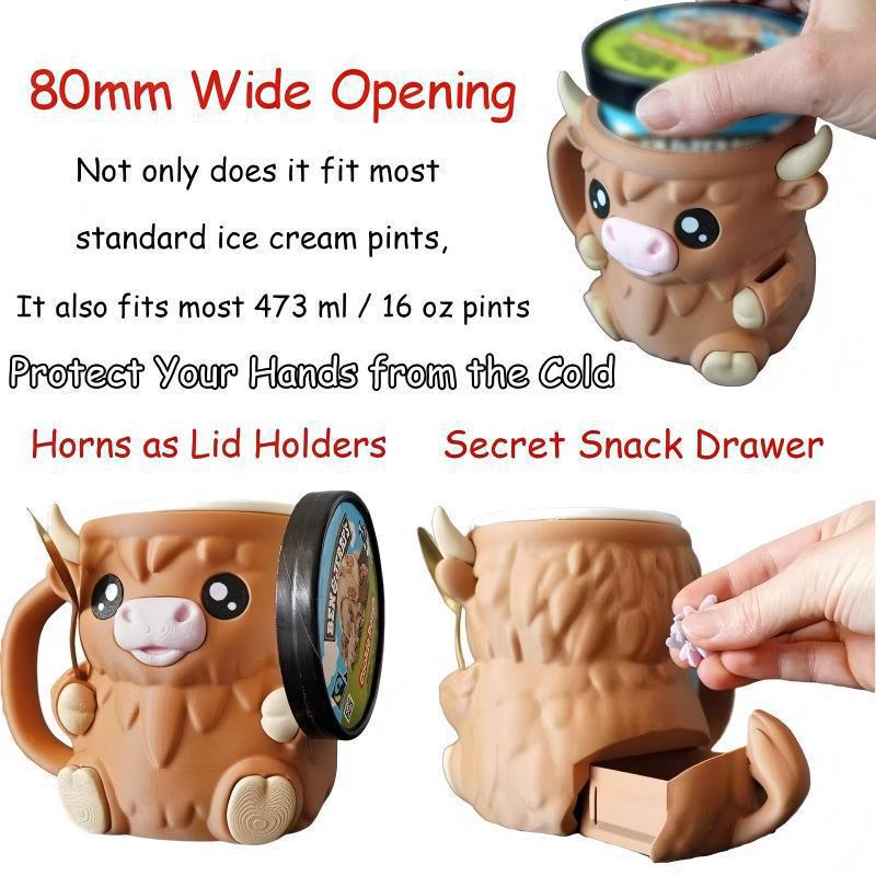 Highland Cow Ice Cream Pint Ho - Baby Food Yogurt recension och pris