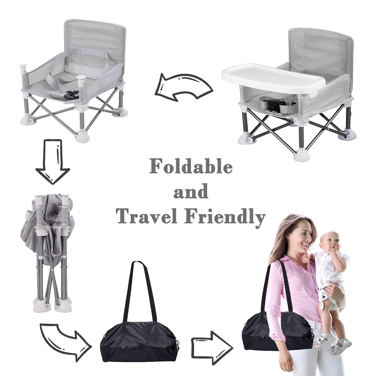 Folding Chair Baby Camping Cha - Baby Food Eating Chair recension och pris