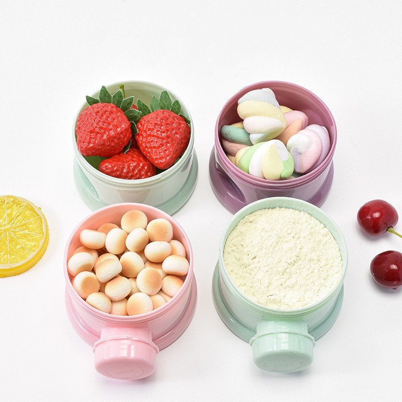 3/4 Layers Bear Baby Milk Powd - Snack Container Travel recension och pris