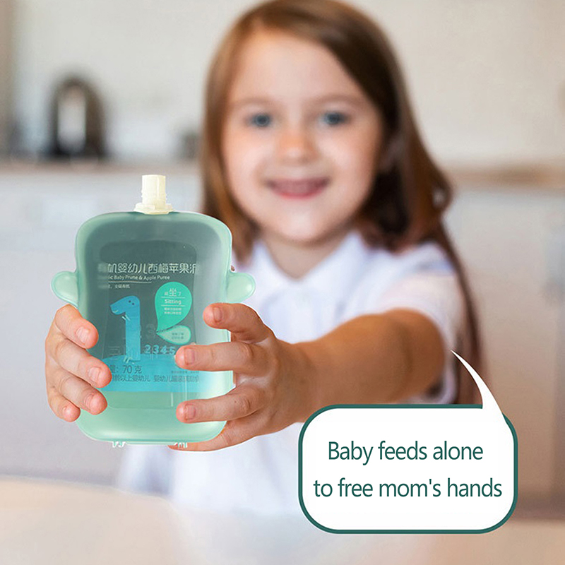 Self-Feeding Baby Food Pouch H - Baby Puree Pouch recension och pris