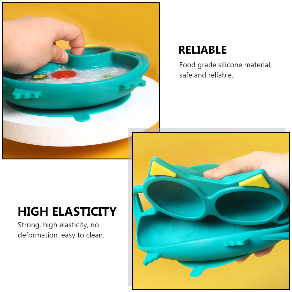 1Pcs Children Silicone Dinner  - Plate Suction Toddler recension och pris